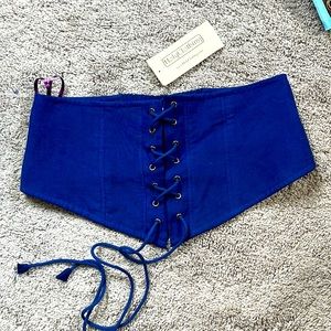 NWT Holy Clothing Royal Blue Eva Belt - Limited Edition Color